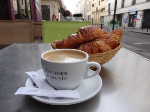 Authentic French croissants--reason enough to visit Paris--perhaps reason enough to live in Paris--perhaps reason enough to live.