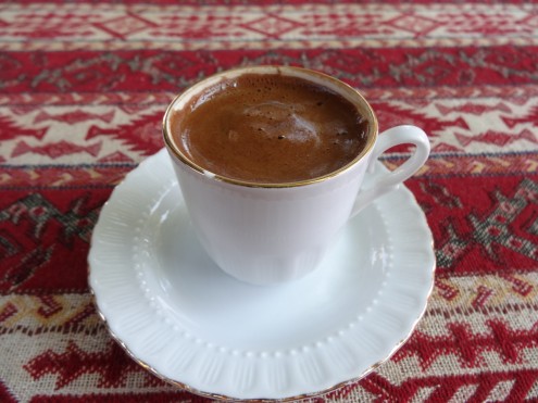 Turkish Coffee (remember to stop when there's one sip left--learn from my mistakes)
