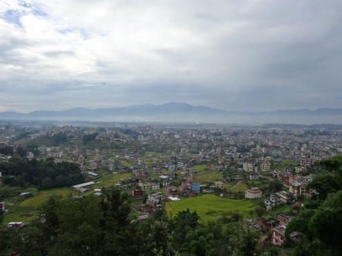 Kathmandu Valley view from the monastery
