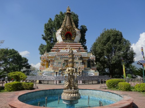 Stupa in the Kopan Garden