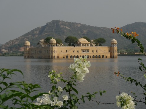 Hawa Majal, a palace in the center of a lake