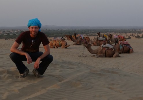 Dessert camel safari near Jaisalmer