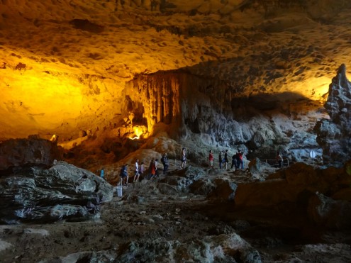 Halong Bay's limestone cave